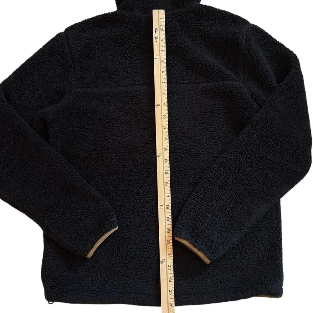 The North Face Fleece Pullover Mens Size Small Black Campshire Hooded 1/2 Zip